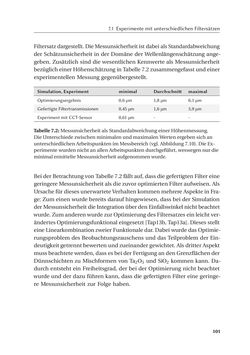 Image of the Page - 101 - in Chromatisch konfokale Triangulation - Hochgeschwindigkeits 3D-Sensorik auf Basis der Wellenlängenschätzung mit optimierten Filtern