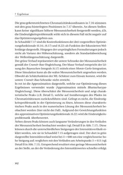 Bild der Seite - 112 - in Chromatisch konfokale Triangulation - Hochgeschwindigkeits 3D-Sensorik auf Basis der Wellenlängenschätzung mit optimierten Filtern