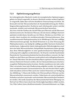 Bild der Seite - 115 - in Chromatisch konfokale Triangulation - Hochgeschwindigkeits 3D-Sensorik auf Basis der Wellenlängenschätzung mit optimierten Filtern