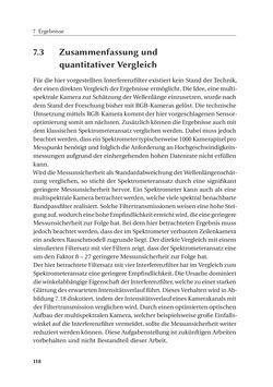 Bild der Seite - 118 - in Chromatisch konfokale Triangulation - Hochgeschwindigkeits 3D-Sensorik auf Basis der Wellenlängenschätzung mit optimierten Filtern