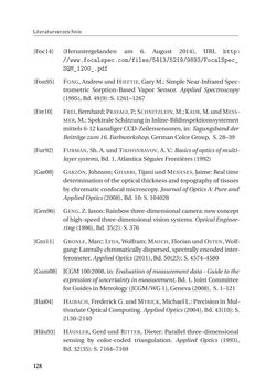 Image of the Page - 128 - in Chromatisch konfokale Triangulation - Hochgeschwindigkeits 3D-Sensorik auf Basis der Wellenlängenschätzung mit optimierten Filtern