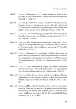 Bild der Seite - 137 - in Chromatisch konfokale Triangulation - Hochgeschwindigkeits 3D-Sensorik auf Basis der Wellenlängenschätzung mit optimierten Filtern