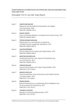 Image of the Page - (000167) - in Chromatisch konfokale Triangulation - Hochgeschwindigkeits 3D-Sensorik auf Basis der Wellenlängenschätzung mit optimierten Filtern