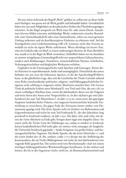 Image of the Page - 13 - in TYROLIS LATINA - Geschichte der lateinischen Literatur in Tirol, Volume 1
