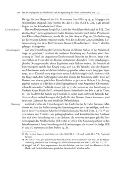 Image of the Page - 40 - in TYROLIS LATINA - Geschichte der lateinischen Literatur in Tirol, Volume 1