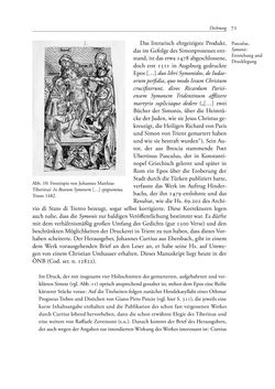 Image of the Page - 71 - in TYROLIS LATINA - Geschichte der lateinischen Literatur in Tirol, Volume 1