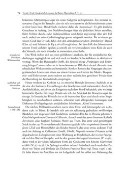 Image of the Page - 74 - in TYROLIS LATINA - Geschichte der lateinischen Literatur in Tirol, Volume 1