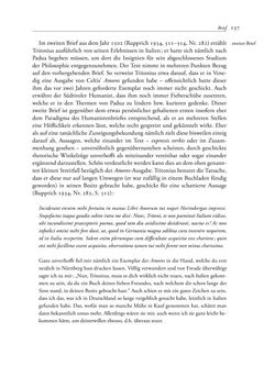 Bild der Seite - 137 - in TYROLIS LATINA - Geschichte der lateinischen Literatur in Tirol, Band 1