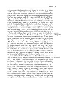 Image of the Page - 421 - in TYROLIS LATINA - Geschichte der lateinischen Literatur in Tirol, Volume 1