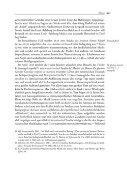 Image of the Page - 449 - in TYROLIS LATINA - Geschichte der lateinischen Literatur in Tirol, Volume 1