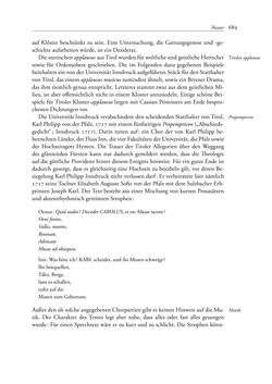 Image of the Page - 689 - in TYROLIS LATINA - Geschichte der lateinischen Literatur in Tirol, Volume 2