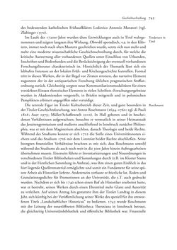 Image of the Page - 743 - in TYROLIS LATINA - Geschichte der lateinischen Literatur in Tirol, Volume 2