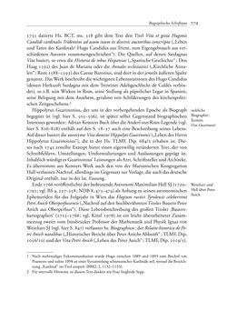Image of the Page - 779 - in TYROLIS LATINA - Geschichte der lateinischen Literatur in Tirol, Volume 2
