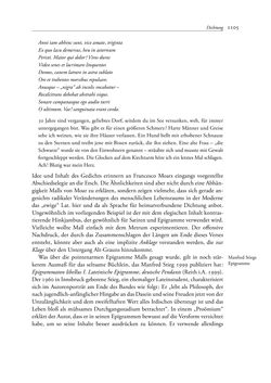 Image of the Page - 1105 - in TYROLIS LATINA - Geschichte der lateinischen Literatur in Tirol, Volume 2