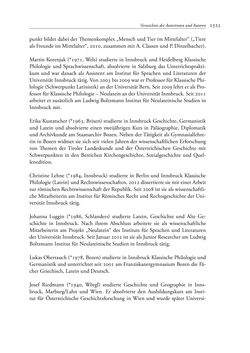 Image of the Page - 1323 - in TYROLIS LATINA - Geschichte der lateinischen Literatur in Tirol, Volume 2