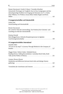 Image of the Page - (000008) - in Über Bücher reden - Literaturrezeption in Lesegemeinschaften