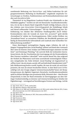 Image of the Page - 10 - in Über Bücher reden - Literaturrezeption in Lesegemeinschaften