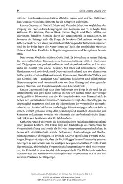 Bild der Seite - 14 - in Über Bücher reden - Literaturrezeption in Lesegemeinschaften