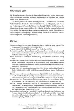 Image of the Page - 16 - in Über Bücher reden - Literaturrezeption in Lesegemeinschaften