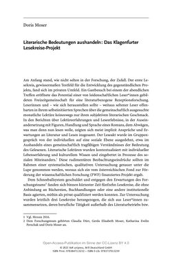 Image of the Page - 25 - in Über Bücher reden - Literaturrezeption in Lesegemeinschaften