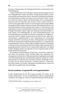 Image of the Page - 28 - in Über Bücher reden - Literaturrezeption in Lesegemeinschaften