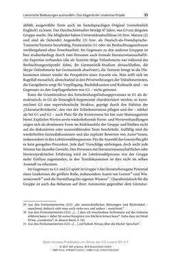 Image of the Page - 35 - in Über Bücher reden - Literaturrezeption in Lesegemeinschaften