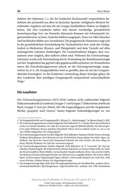 Image of the Page - 40 - in Über Bücher reden - Literaturrezeption in Lesegemeinschaften