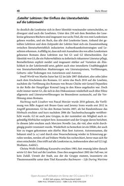 Image of the Page - 48 - in Über Bücher reden - Literaturrezeption in Lesegemeinschaften
