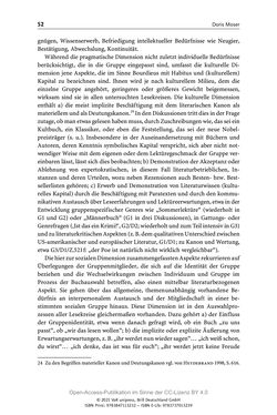 Bild der Seite - 52 - in Über Bücher reden - Literaturrezeption in Lesegemeinschaften