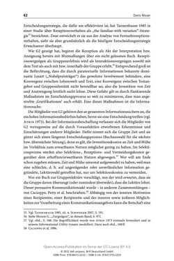 Image of the Page - 62 - in Über Bücher reden - Literaturrezeption in Lesegemeinschaften