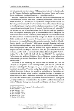 Image of the Page - 73 - in Über Bücher reden - Literaturrezeption in Lesegemeinschaften