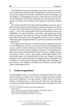 Image of the Page - 80 - in Über Bücher reden - Literaturrezeption in Lesegemeinschaften