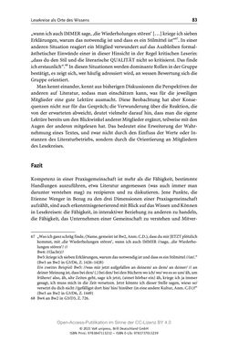 Image of the Page - 83 - in Über Bücher reden - Literaturrezeption in Lesegemeinschaften