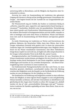 Image of the Page - 84 - in Über Bücher reden - Literaturrezeption in Lesegemeinschaften