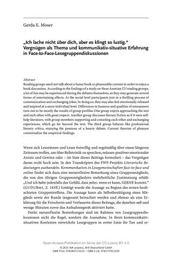 Image of the Page - 87 - in Über Bücher reden - Literaturrezeption in Lesegemeinschaften