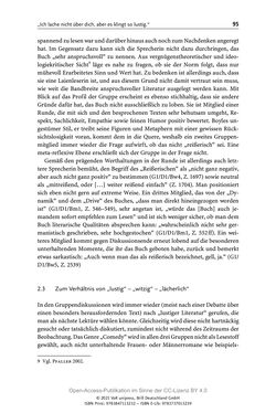 Bild der Seite - 95 - in Über Bücher reden - Literaturrezeption in Lesegemeinschaften