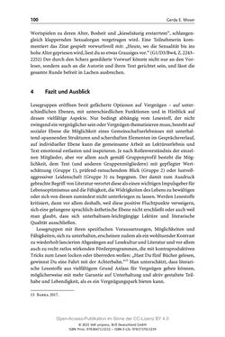 Bild der Seite - 100 - in Über Bücher reden - Literaturrezeption in Lesegemeinschaften