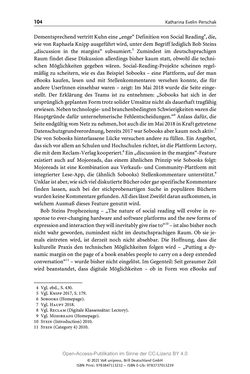 Bild der Seite - 104 - in Über Bücher reden - Literaturrezeption in Lesegemeinschaften