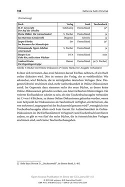 Bild der Seite - 108 - in Über Bücher reden - Literaturrezeption in Lesegemeinschaften