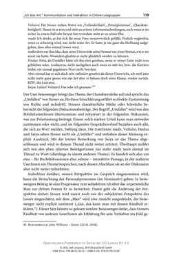 Bild der Seite - 119 - in Über Bücher reden - Literaturrezeption in Lesegemeinschaften