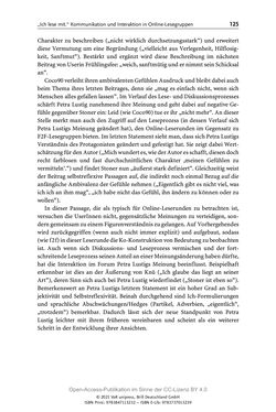 Bild der Seite - 125 - in Über Bücher reden - Literaturrezeption in Lesegemeinschaften