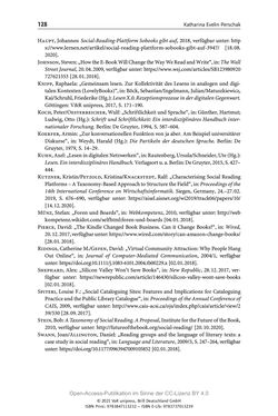 Bild der Seite - 128 - in Über Bücher reden - Literaturrezeption in Lesegemeinschaften