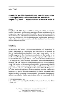 Bild der Seite - 131 - in Über Bücher reden - Literaturrezeption in Lesegemeinschaften