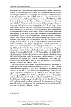 Bild der Seite - 157 - in Über Bücher reden - Literaturrezeption in Lesegemeinschaften