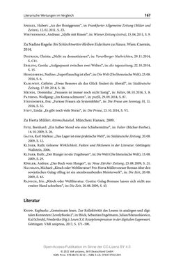 Image of the Page - 167 - in Über Bücher reden - Literaturrezeption in Lesegemeinschaften