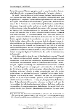 Image of the Page - 173 - in Über Bücher reden - Literaturrezeption in Lesegemeinschaften