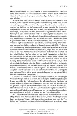 Image of the Page - 174 - in Über Bücher reden - Literaturrezeption in Lesegemeinschaften