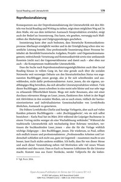 Image of the Page - 179 - in Über Bücher reden - Literaturrezeption in Lesegemeinschaften