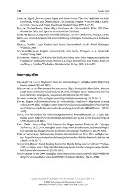 Image of the Page - 182 - in Über Bücher reden - Literaturrezeption in Lesegemeinschaften