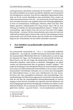 Image of the Page - 185 - in Über Bücher reden - Literaturrezeption in Lesegemeinschaften